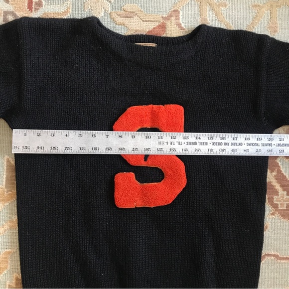 SOLD:  1940’s Highland Knitting Mills Wool Varsity College Letter Sweater - Picture 15 of 16